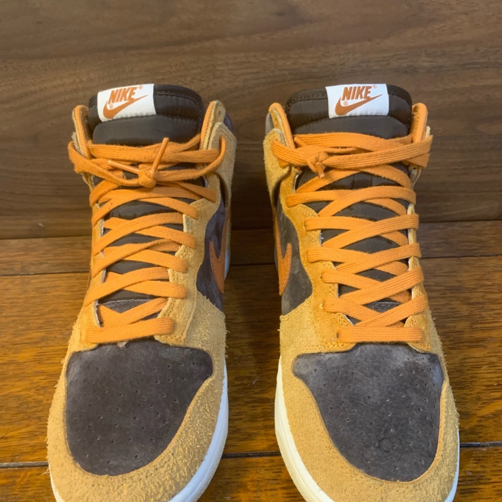 Nike Dunk High Retro PRM "Dark Russet" aka “Dark Curry” - Picture 5 of 15